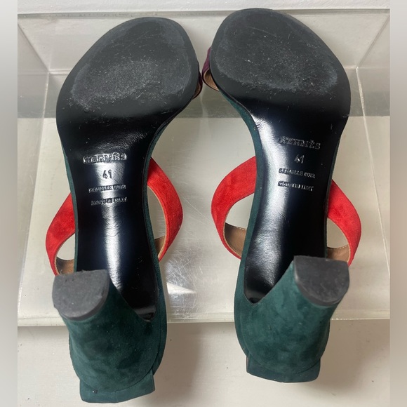 Hermes Suede heels sz 41 ( 9.5 ) made in italy - Picture 14 of 16